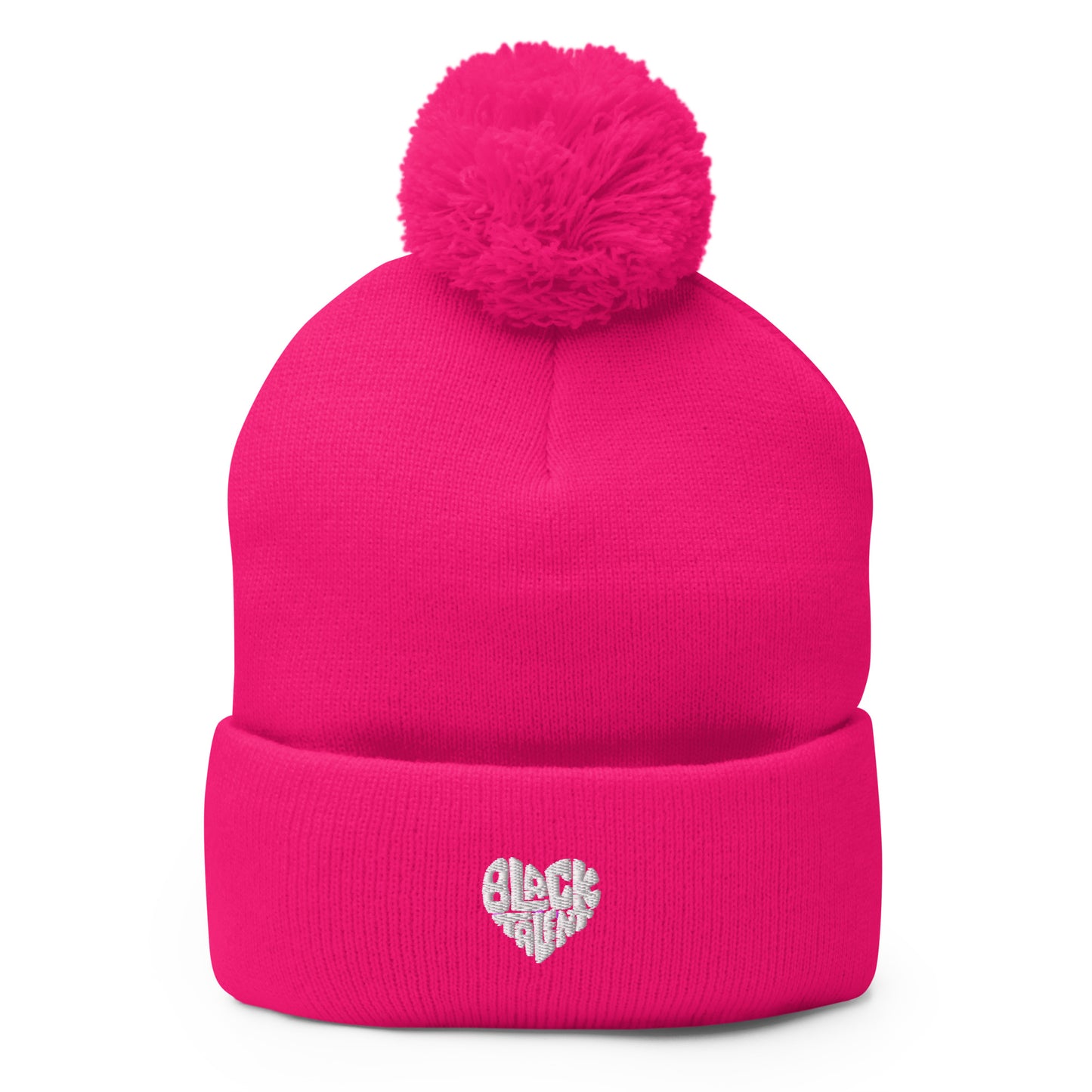 Fuchsia Pom-Pom Beanie